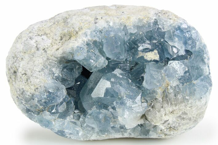 Lustrous Celestine (Celestite) Crystal Cluster - Madagascar #257116